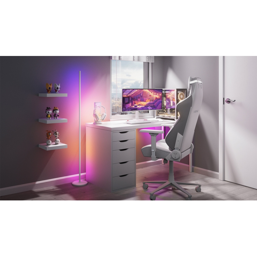 Nanoleaf - LED RGBW stmievaná stojacia lampa LED/22W/230V 2200-6500K Wi-Fi biela