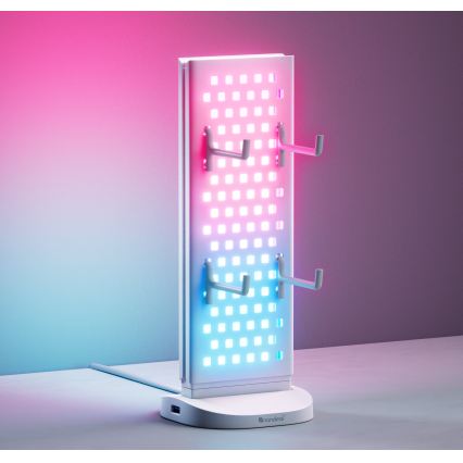 Nanoleaf - LED RGBIC Stmievateľná nabíjacia stolná stanica 3 v 1 5V 2700-6500K čierna