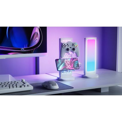 Nanoleaf - LED RGBIC Stmievateľná nabíjacia stolná stanica 3 v 1 5V 2700-6500K čierna