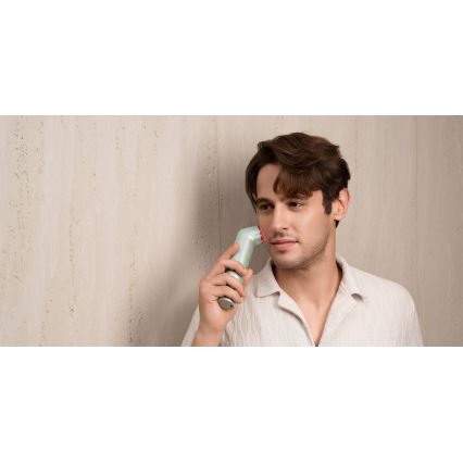 Nanoleaf - LED ultrazvukový prístroj na omladenie pokožky 6v1 5W/2500 mAh mintová