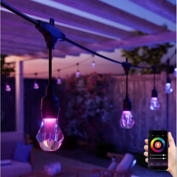 Nanoleaf - Rozširujúca sada LED RGBWIC Stmievateľná vonkajšia reťaz GIRLANDA 20xLED 15m 2700-6500K Wi-Fi IP65