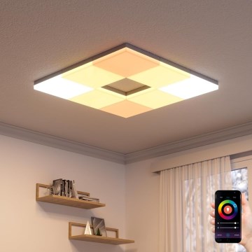 Nanoleaf - Sada 3x LED RGBW stmievateľné stropné svietidlo SKYLIGHT LED/18W/230V + 2xLED/16W/230V 2700-6500K Wi-Fi