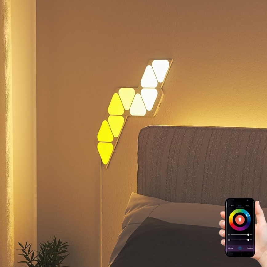 Nanoleaf - SADA 9x LED RGBW Stmievateľný panel TRIANGLES LED/0,54W/230V 1200-6500K Wi-Fi