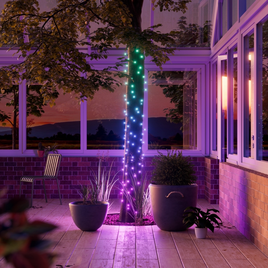 Nanoleaf - LED RGBW Vonkajší vianočná reťaz ESSENTIALS 300xLED 2x12m 2700-6500K Wi-Fi IP67