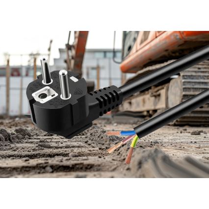 Napájací kábel 3 m, 230 V, čierny