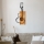 Nástenná dekorácia 39x93 cm gitara drevo/kov