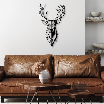 Nástenná dekorácia 42x70 cm jeleň kov