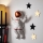 Nástenná dekorácia 47x35 cm astronaut medená