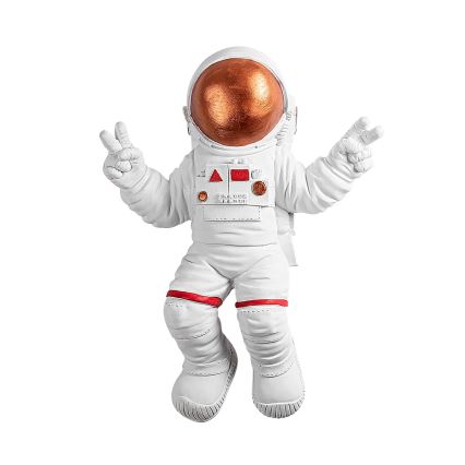 Nástenná dekorácia 47x35 cm astronaut medená
