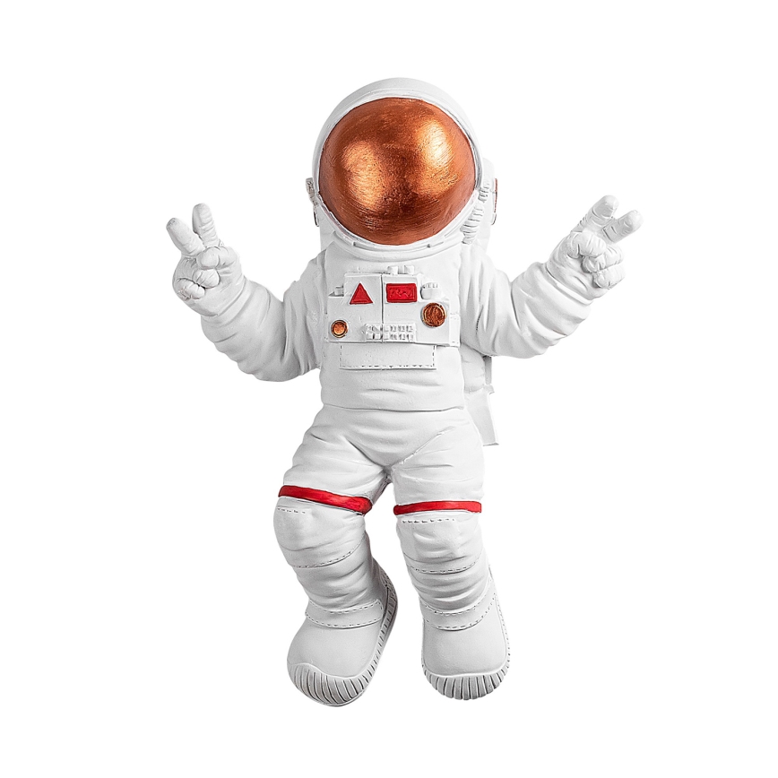 Nástenná dekorácia 47x35 cm astronaut medená