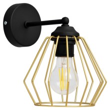 Nástenná lampa AGAT 1xE27/60W/230V zlatá/čierna