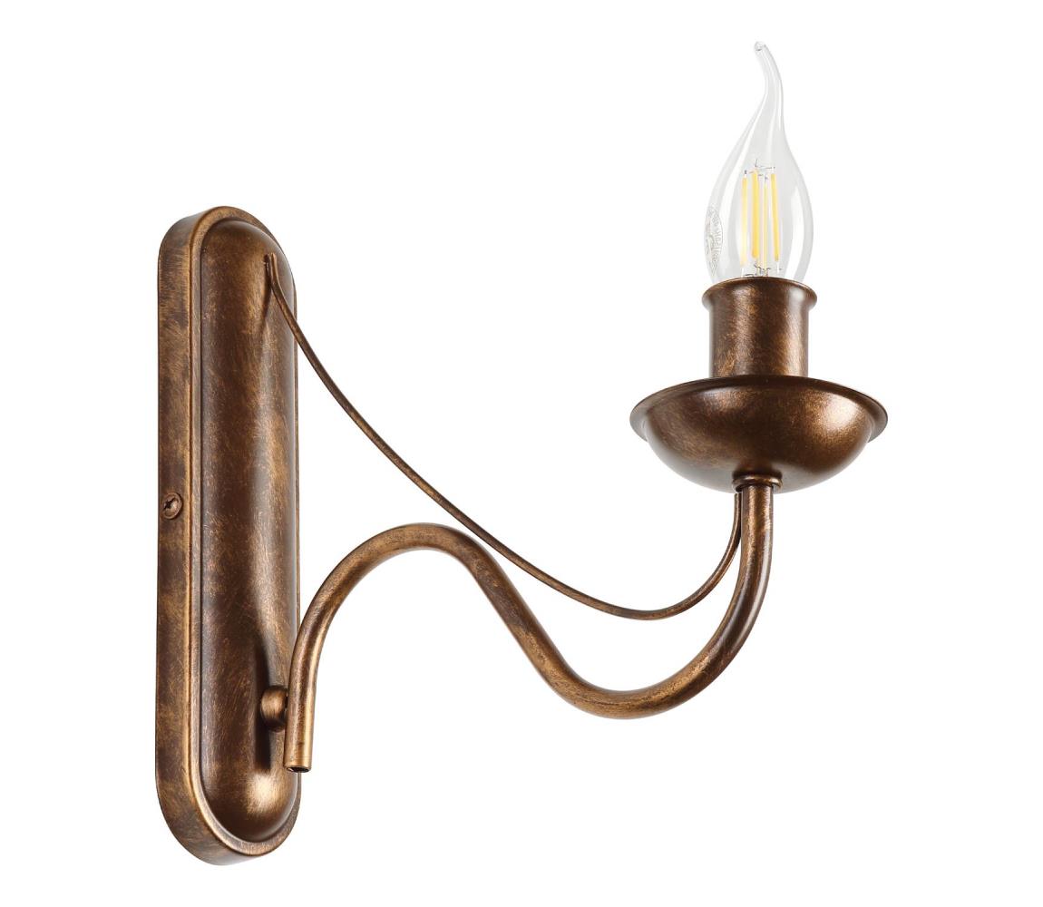 Nástenná lampa ANTON 1xE14/60W/230V bronzová KM-1.294/BRĄZ