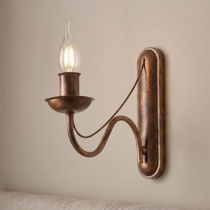 Nástenná lampa ANTON 1xE14/60W/230V bronzová