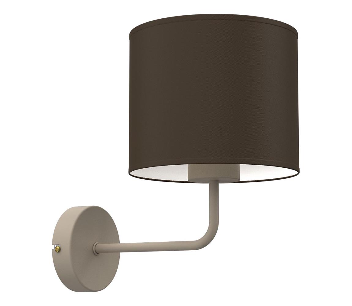 Nástenná lampa ARDEN 1xE27/15W/230V béžová/hnedá 4653