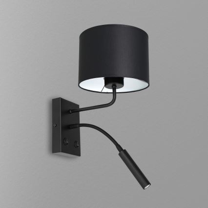 Nástenná lampa ARDEN 1xE27/60W+1xG9/8W/230V čierna/biela