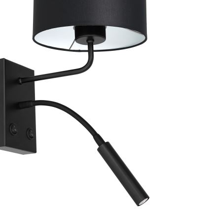 Nástenná lampa ARDEN 1xE27/60W+1xG9/8W/230V čierna/biela