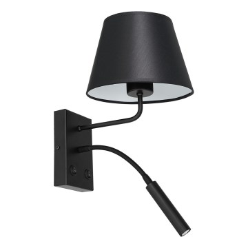 Nástenná lampa ARDEN 1xE27/60W+1xG9/8W/230V čierna/biela