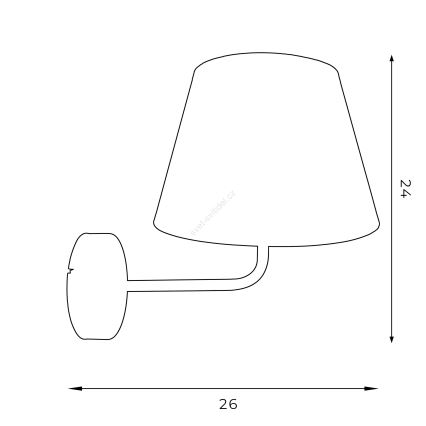 Nástenná lampa ARDEN 1xE27/60W/230V biela