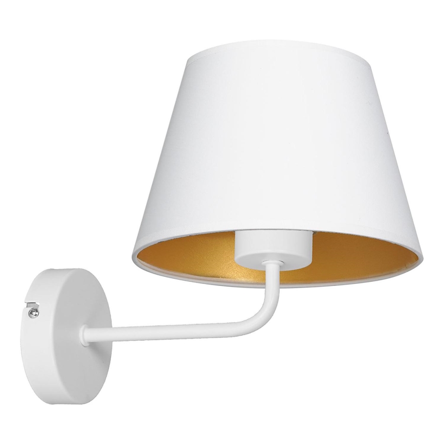 Nástenná lampa ARDEN 1xE27/60W/230V biela/zlatá