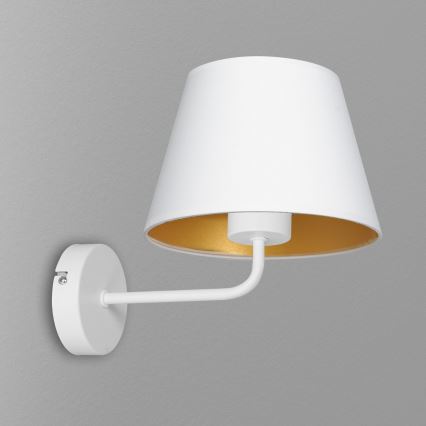 Nástenná lampa ARDEN 1xE27/60W/230V biela/zlatá