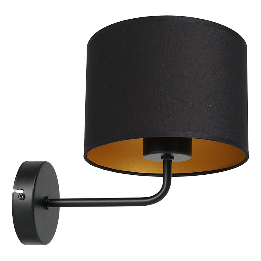 Nástenná lampa ARDEN 1xE27/60W/230V čierna/zlatá