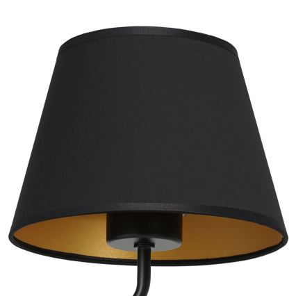 Nástenná lampa ARDEN 1xE27/60W/230V čierna/zlatá