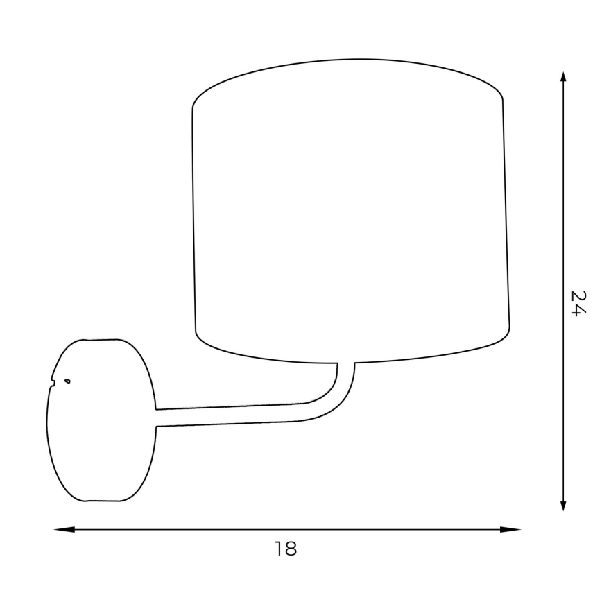 Nástenná lampa ARDEN 1xE27/60W/230V fialová/zlatá