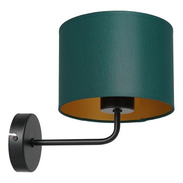 Nástenná lampa ARDEN 1xE27/60W/230V zelená/zlatá