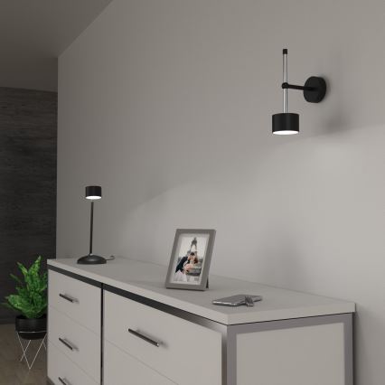 Nástenná lampa ARENA 1xGX53/11W/230V čierna/lesklý chróm