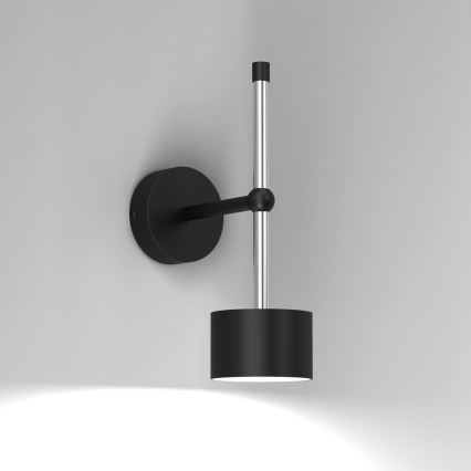 Nástenná lampa ARENA 1xGX53/11W/230V čierna/lesklý chróm