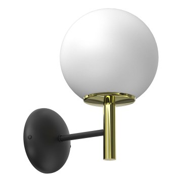 Nástenná lampa AWINION 1xE27/15W/230V biela/zlatá/čierna