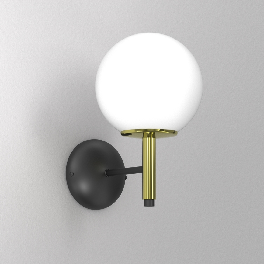 Nástenná lampa AWINION 1xE27/15W/230V biela/zlatá/čierna