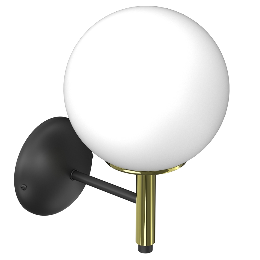Nástenná lampa AWINION 1xE27/15W/230V biela/zlatá/čierna