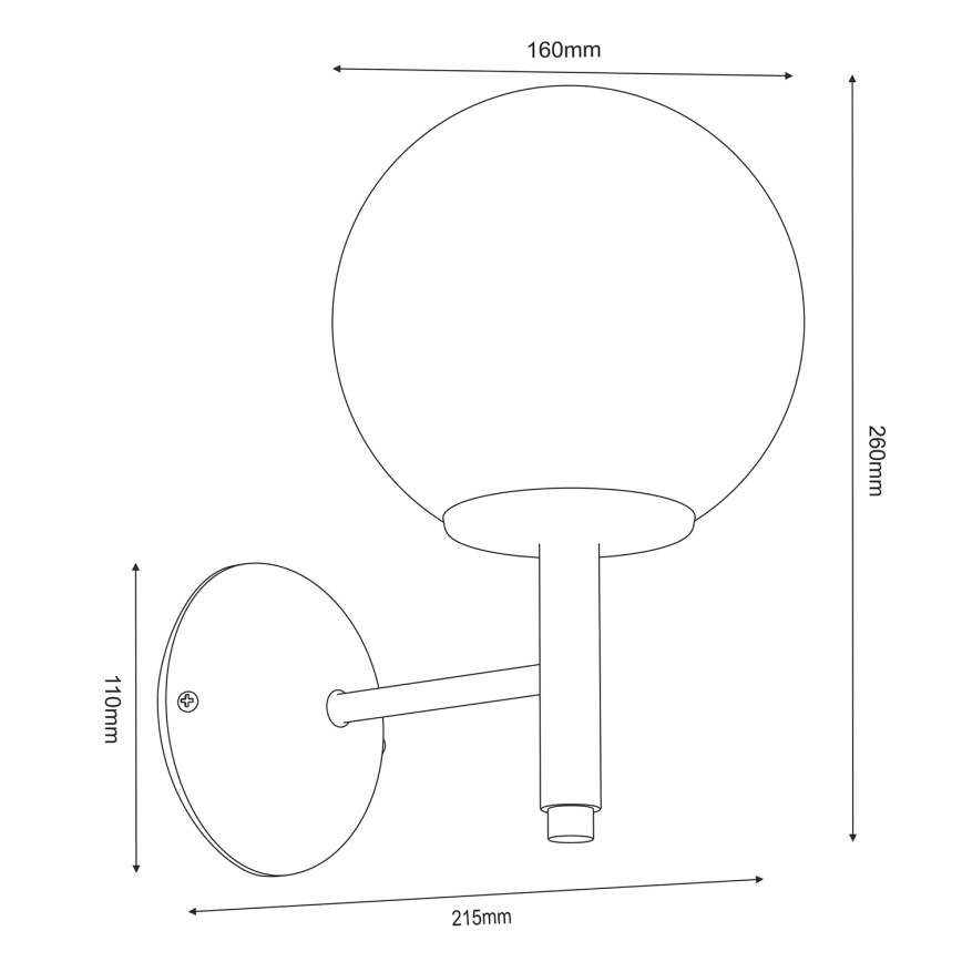 Nástenná lampa AWINION 1xE27/15W/230V biela/zlatá/čierna
