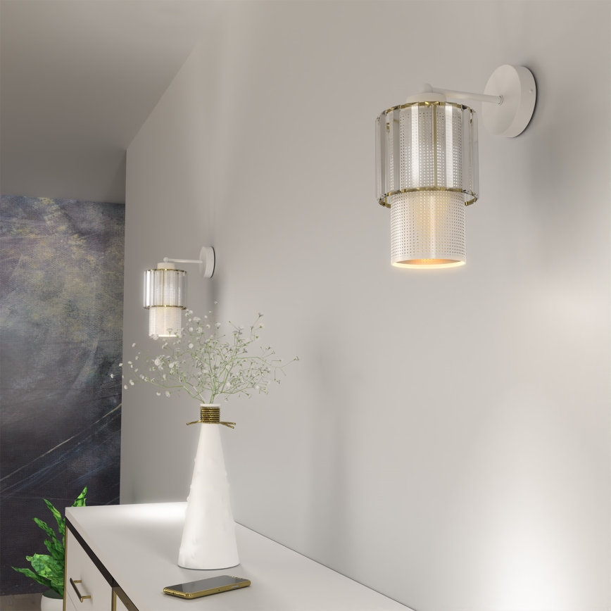 Nástenná lampa BLANCO 1xE27/60W/230V biela