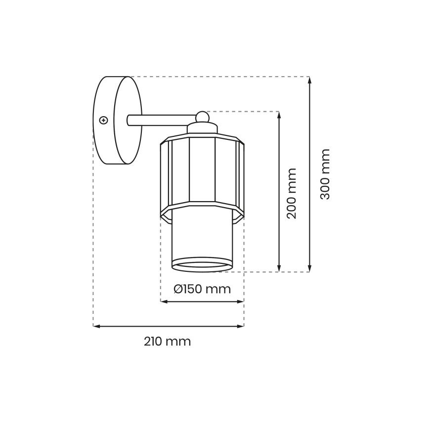 Nástenná lampa BLANCO 1xE27/60W/230V biela