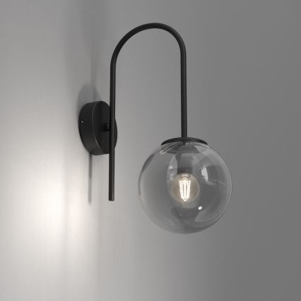 Nástenná lampa CAMBRIDGE 1xE14/60W/230V čierna