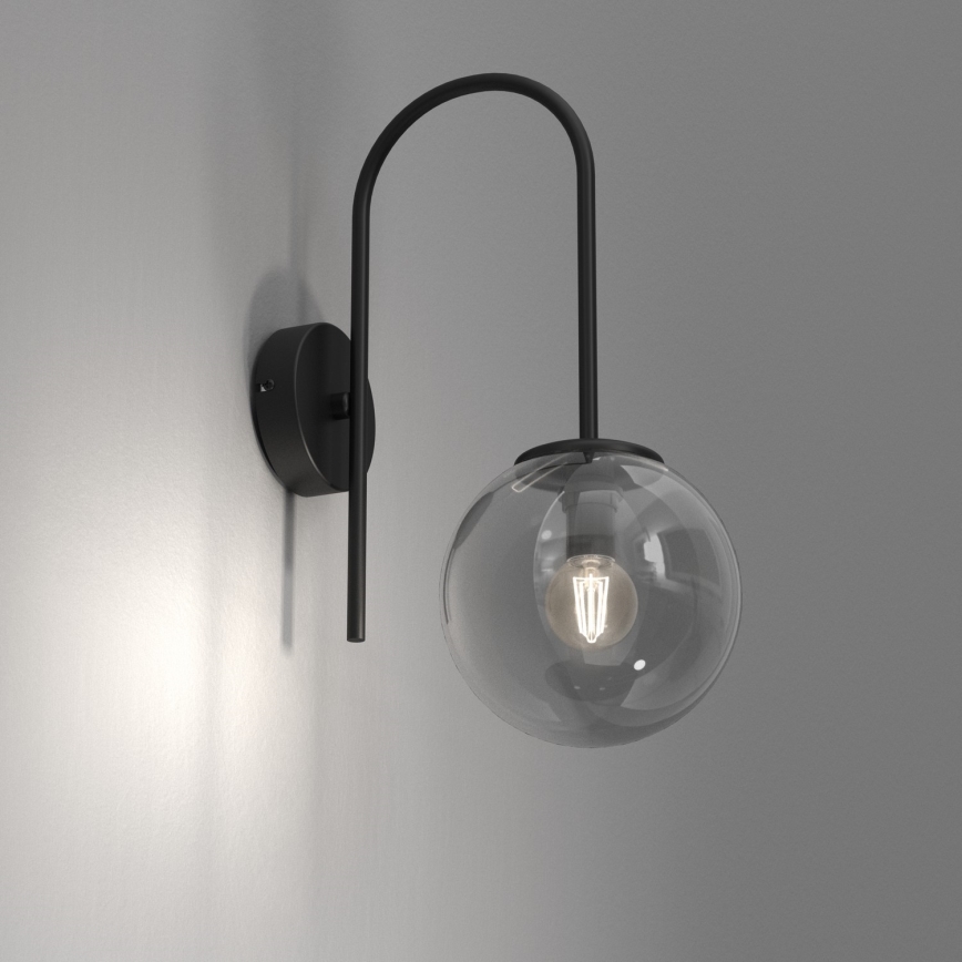 Nástenná lampa CAMBRIDGE 1xE14/60W/230V čierna