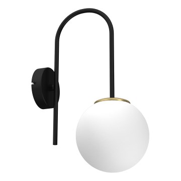 Nástenná lampa CAMBRIDGE 1xE14/60W/230V čierna/mosadz