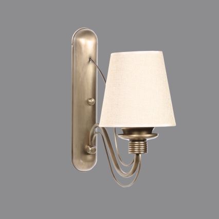 Nástenná lampa CLASSIC 1xE27/40W/230V bronzová/béžová