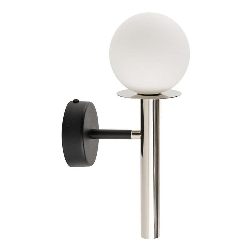 Nástenná lampa DAISY 1xG9/12W/230V lesklý chróm/čierna/biela