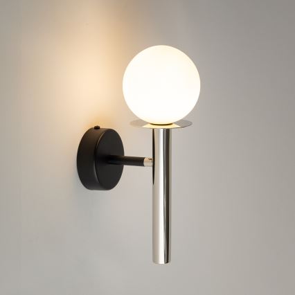 Nástenná lampa DAISY 1xG9/12W/230V lesklý chróm/čierna/biela