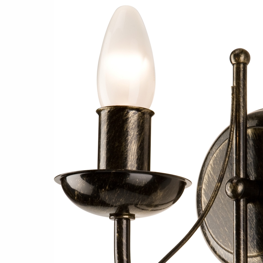 Nástenná lampa DONATO 1xE14x40W/230V patina
