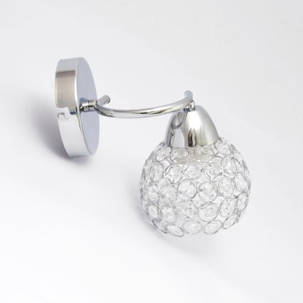 Nástenná lampa DORIS 1xE27/15W/230V lesklý chróm/číra