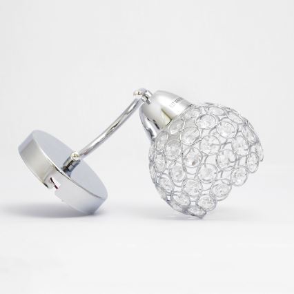 Nástenná lampa DORIS 1xE27/15W/230V lesklý chróm/číra