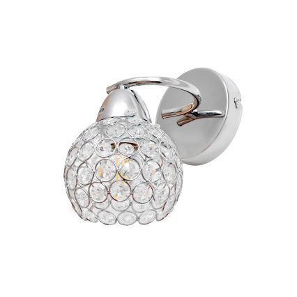 Nástenná lampa DORIS 1xE27/15W/230V lesklý chróm/číra