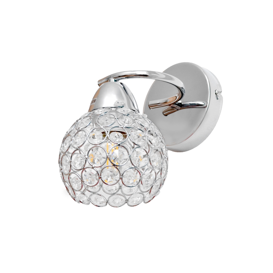 Nástenná lampa DORIS 1xE27/15W/230V lesklý chróm/číra