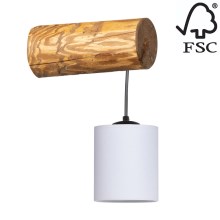 Nástenná lampa FORESTA 1xE27/25W/230V borovica – FSC certifikované