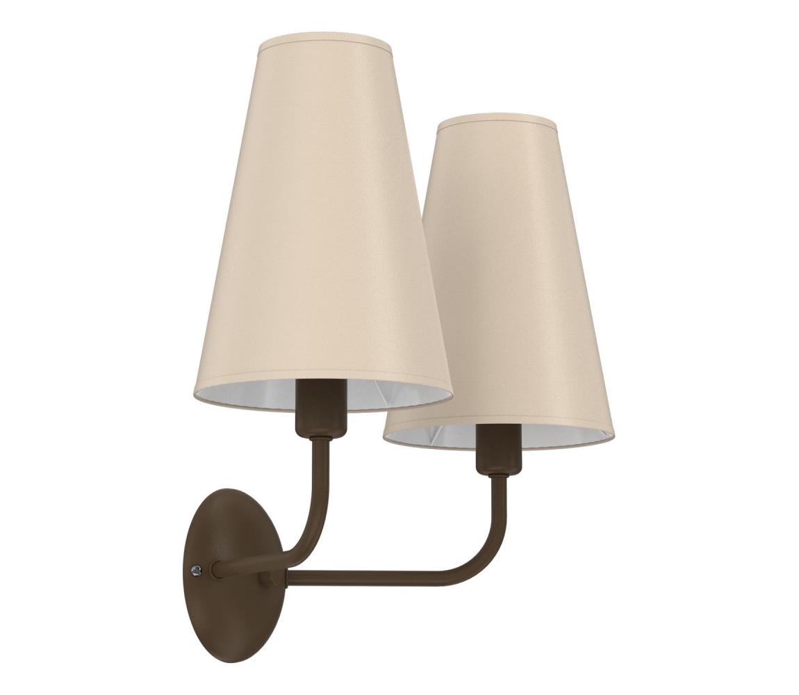 Nástenná lampa GRENADA 2xE14/15W/230V béžová 9070