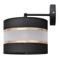 Nástenná lampa HELEN 1xE27/15W/230V čierna/zlatá
